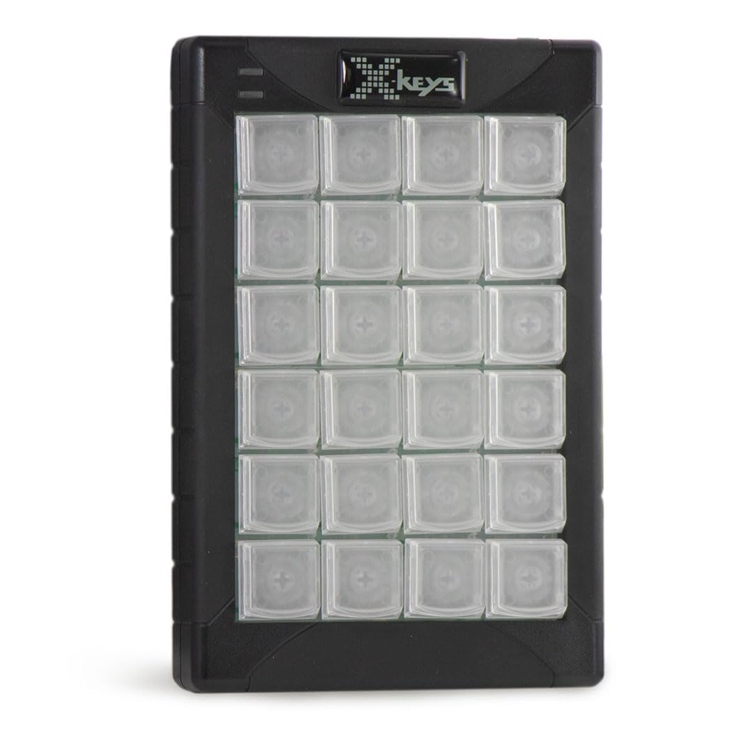 X-Keys XK-24 Blck and White Programmable Keyboards (24 Key
